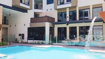 A heated pool