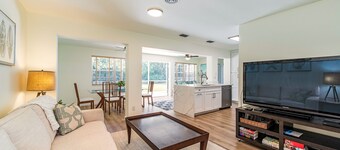 West of 41. Walk 6 minutes to the Lowdermilk beach, theatre, mall and grocery.