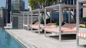 Outdoor pool, pool cabanas (surcharge)