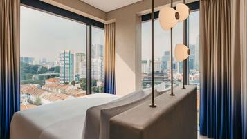 Suíte, 1 cama King | 1 quarto, frigobar, cofres nos quartos, escrivaninha