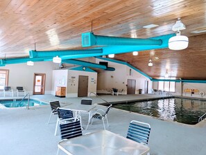 Indoor pool, outdoor pool