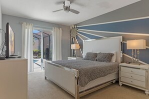 Ferienhaus, Mehrere Betten, Whirlpool, Poolblick | 5 Schlafzimmer, kostenloses WLAN, Bettwäsche