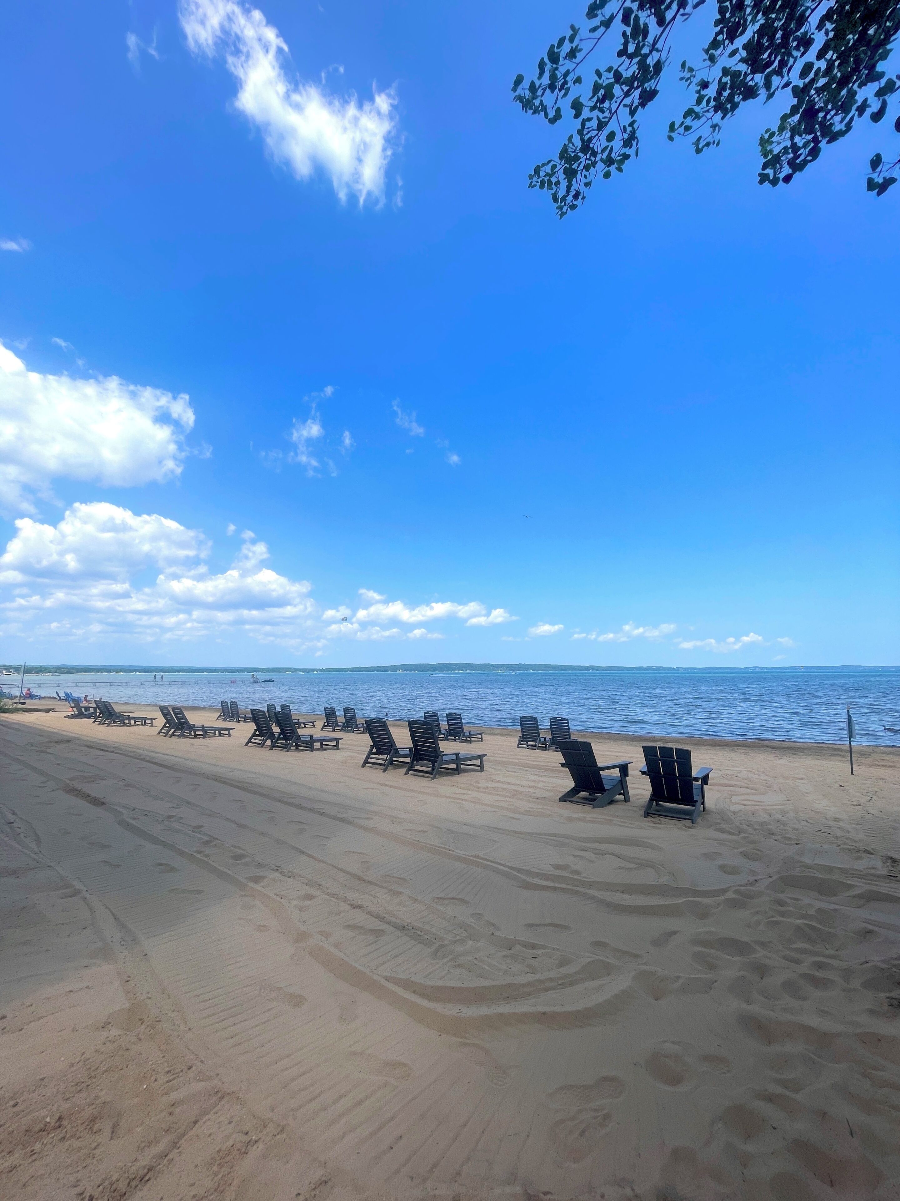 private beach, white sand, sun-loungers, beach towels