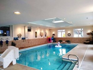 Indoor pool, a heated pool
