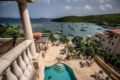 Happy Does- 1 BR Grande Bay Unit with Stunning Views of Cruz Bay! Walk to town!