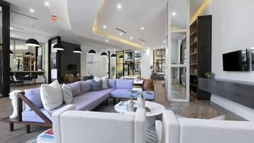 Flat-screen TV, offices