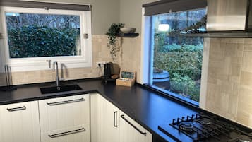 Fridge, oven, stovetop, dishwasher