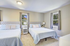 3 habitaciones, escritorio, tabla de planchar con plancha y wifi gratis 