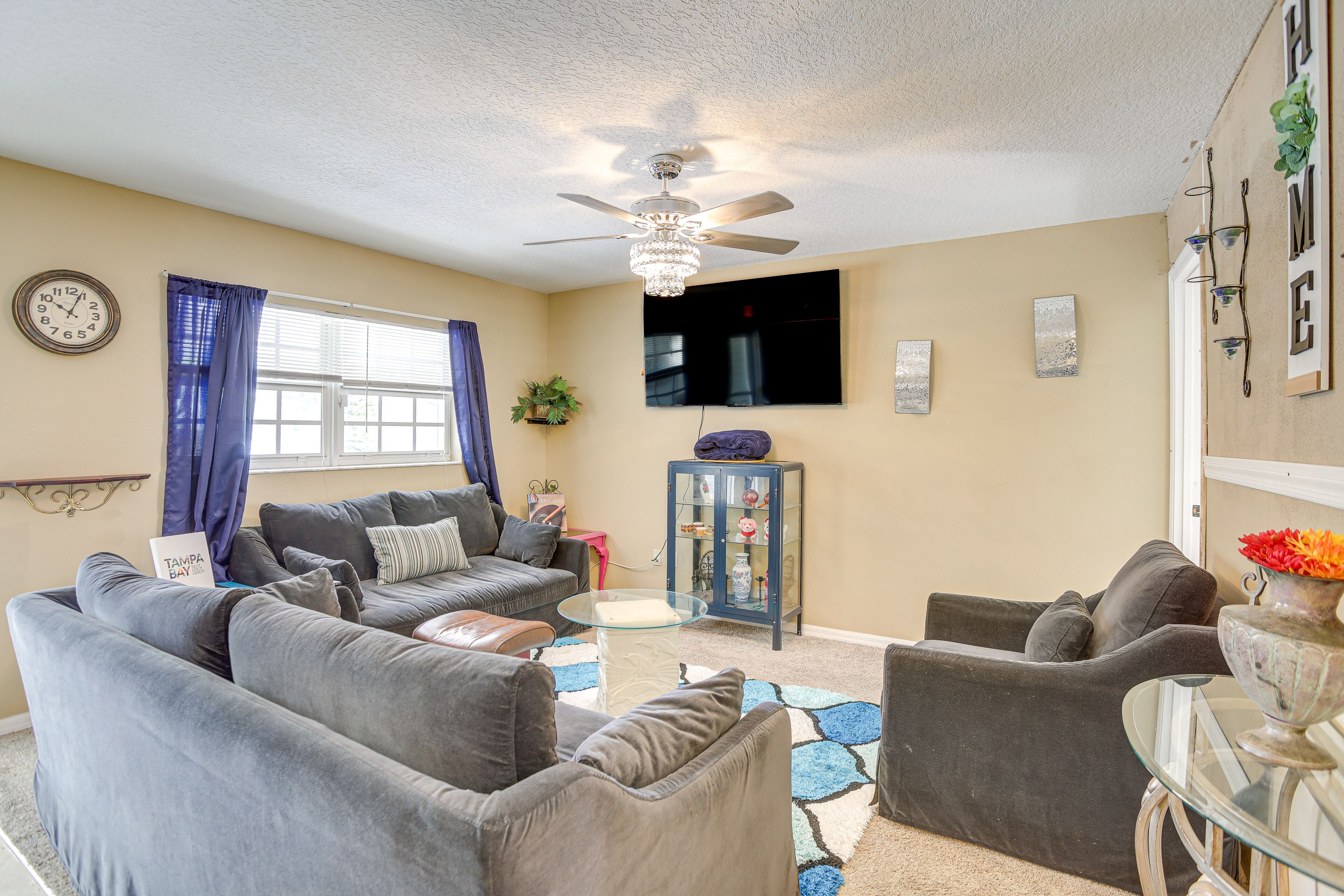 Colorful Clearwater Home ~ 5 Mi to the Beach!