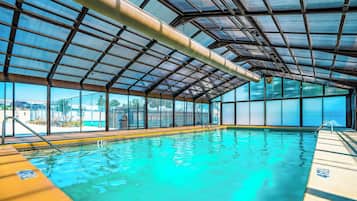 Indoor pool, a heated pool