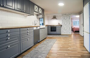 Kühlschrank, Ofen, Herdplatte, Geschirrspüler