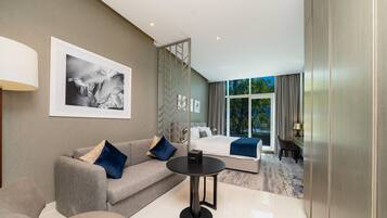 In-room safe, iron/ironing board, free WiFi, bed sheets