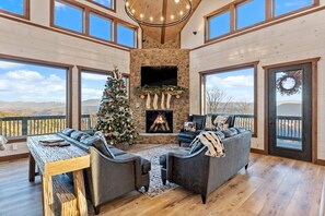 TV, fireplace, table tennis