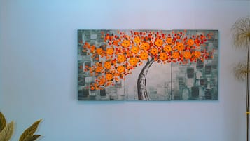 40-tommu flatskjársjónvarp með kapalrásum