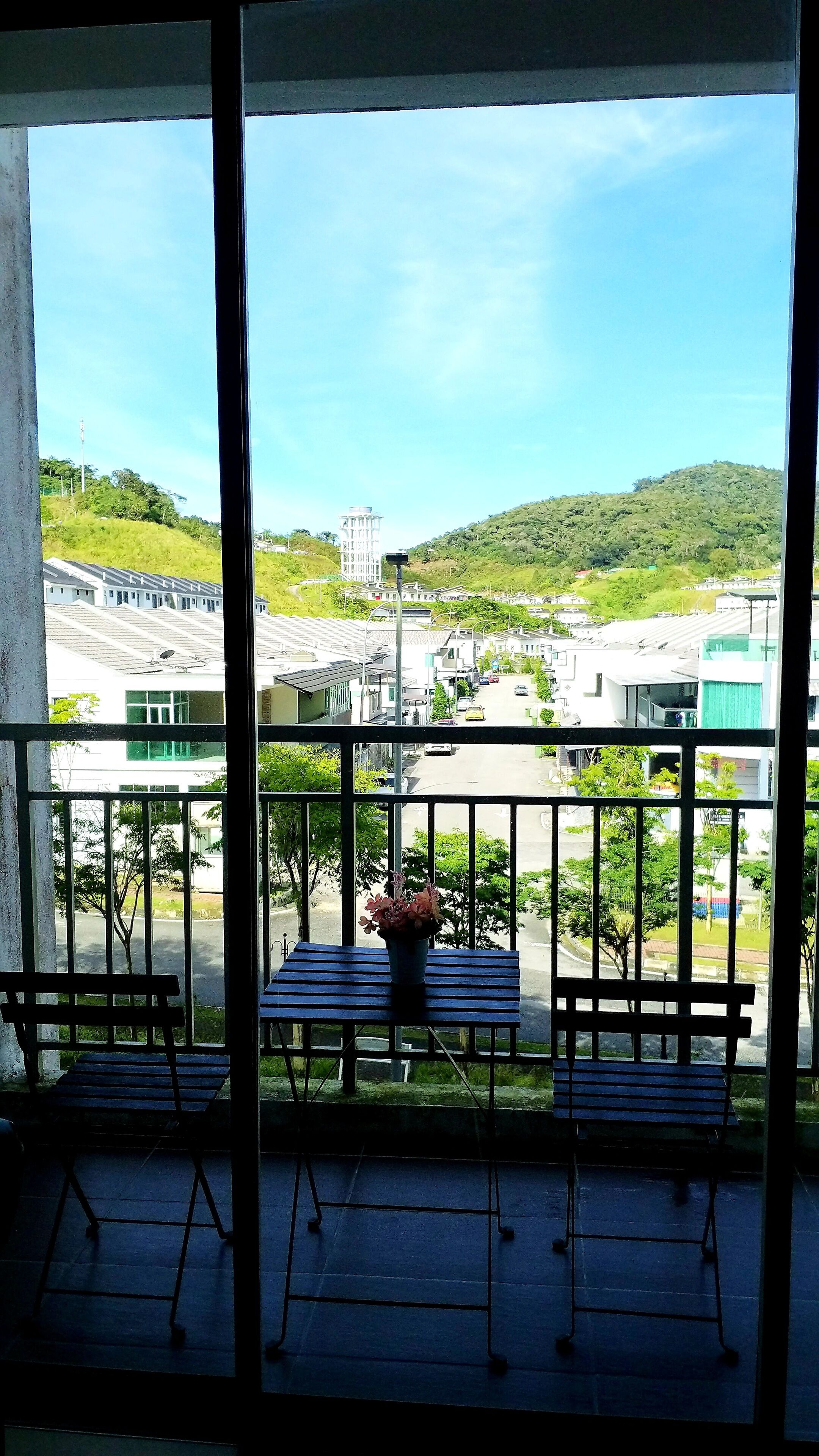 Blick von der Unterkunft