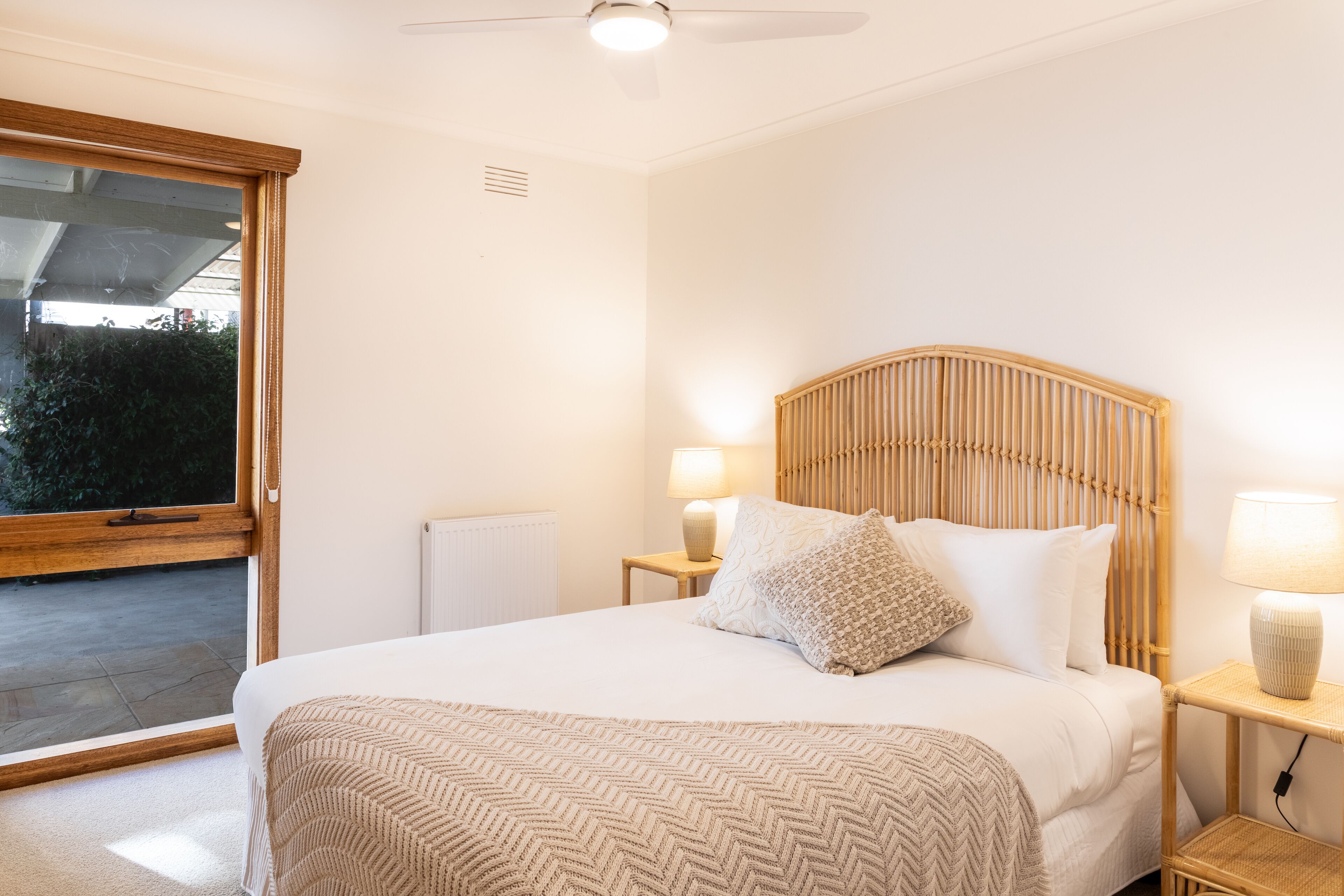 Individually decorated, individually furnished, desk, laptop workspace