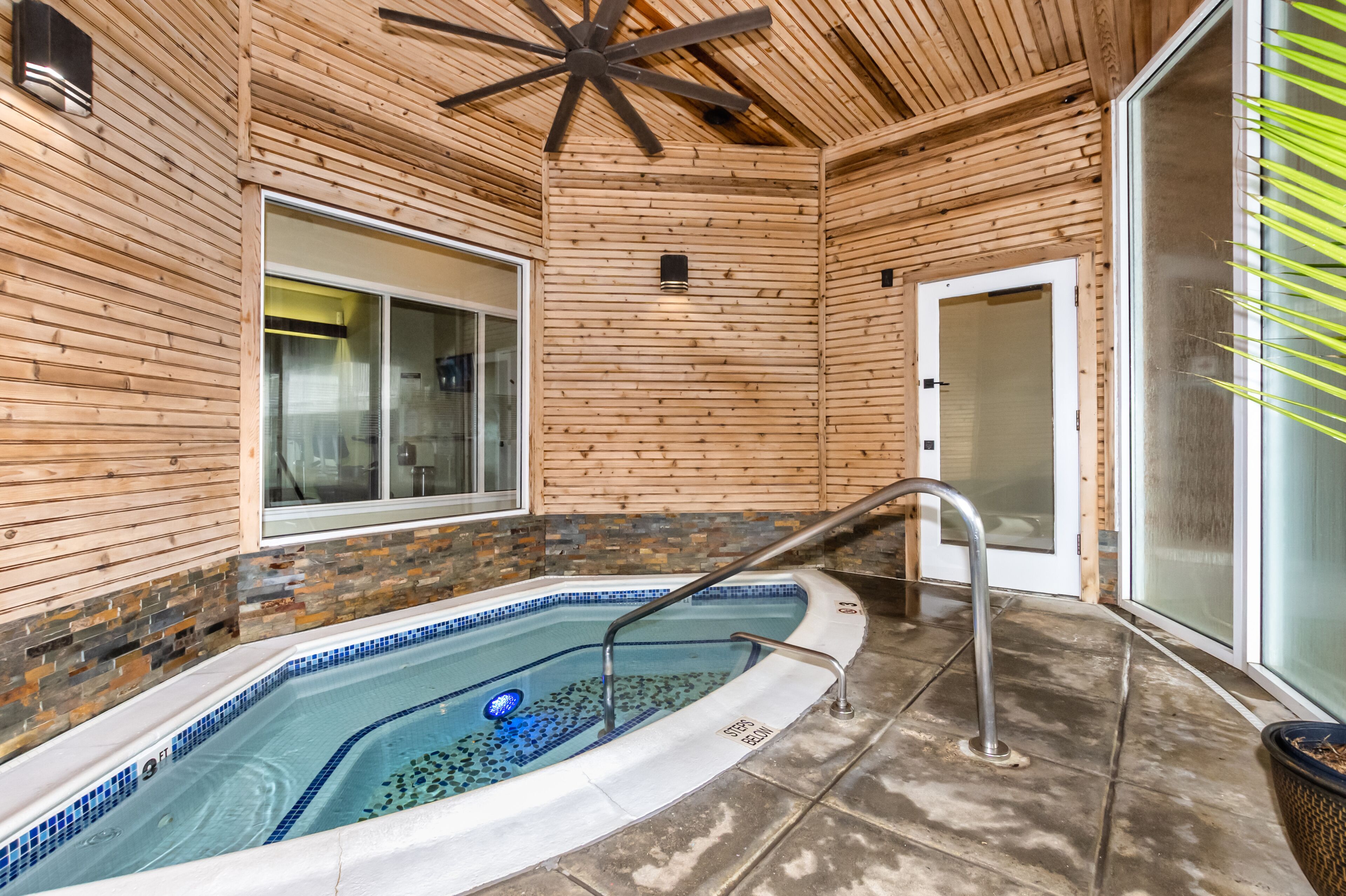 Indoor pool, a heated pool