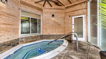 Indoor pool, a heated pool