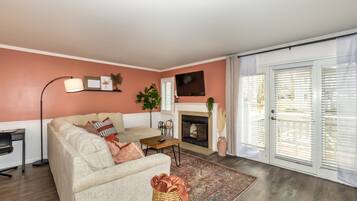 Smart TV, chimenea, Netflix, servicios de streaming