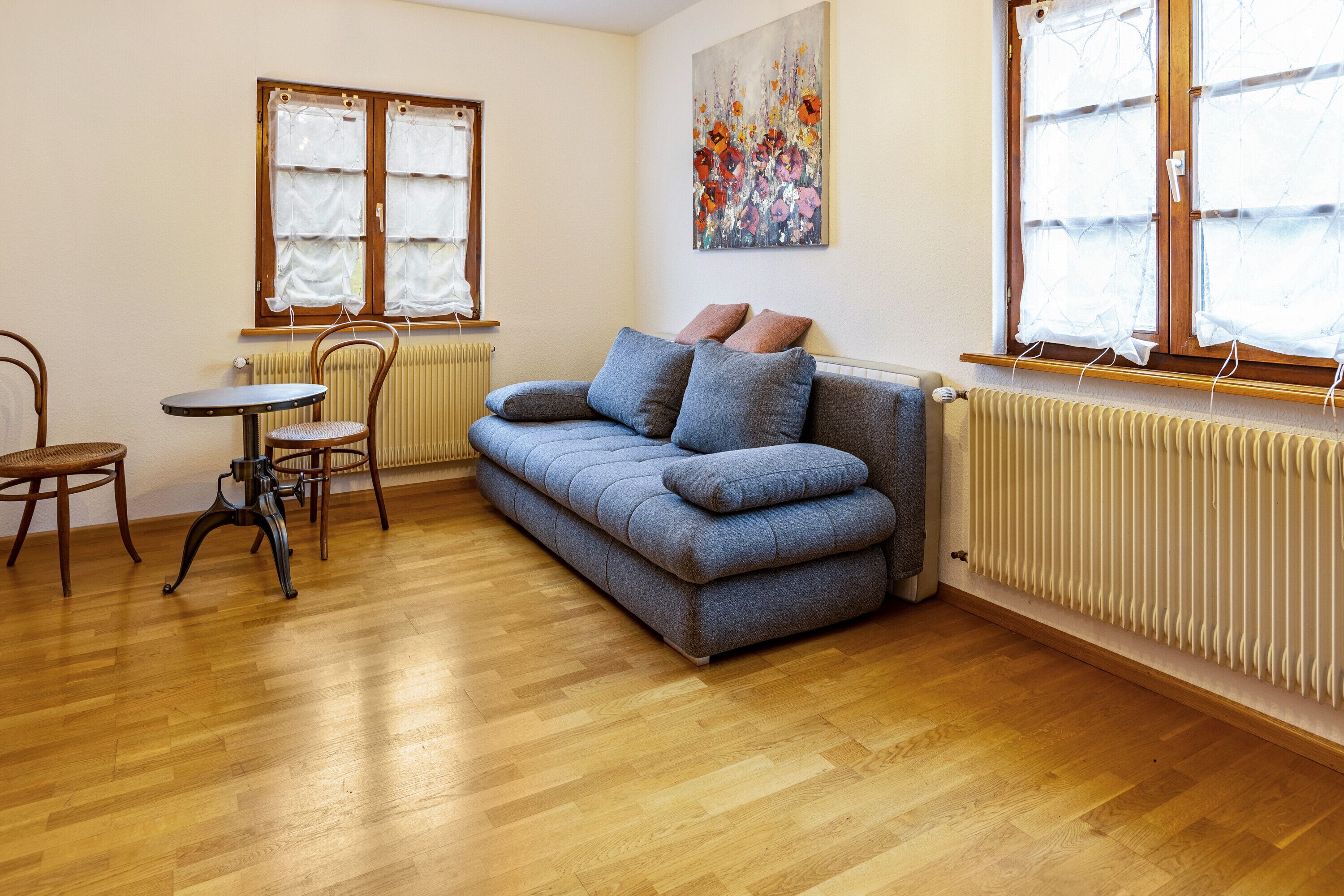 TV, fireplace, streaming services