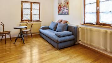 TV, fireplace, streaming services