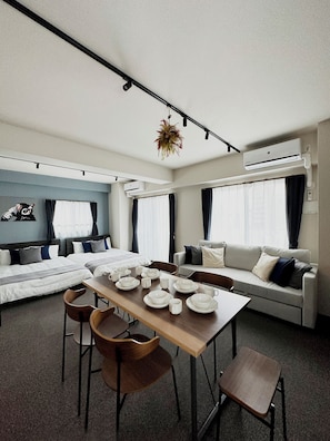 Signature-huoneisto | Oleskelualue | Taulutelevisio