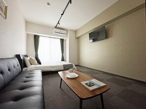 Comfort Studio, 1 Double Bed with Sofa bed | Individually decorated, laptop workspace, iron/ironing board, free WiFi - NAGOMI (Hiroshima)