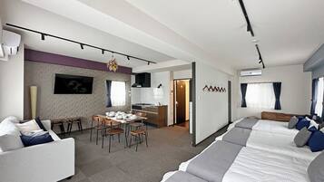 Apartamento com design assinado | 1 quarto, individualmente decorados, espaço de trabalho para notebook