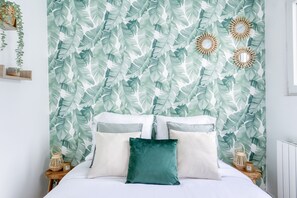 1 habitación y ropa de cama 
