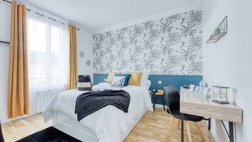 3 chambres, draps fournis