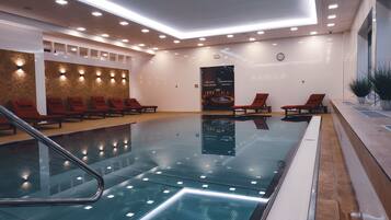 Indoor pool, a heated pool