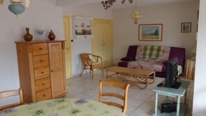TV - Cozy F2 Apartment with Garage, Wi-Fi, South-Facing, Near Spa & Town Center, Sleeps 3 (Amélie-les-Bains-Palalda)