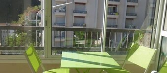 Cozy Studio with Loggia, WiFi, and Parking, 4 Guests, Near Thermal Baths and Town Center