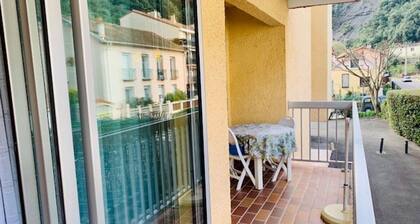 Studio cosy avec terrasse - 2 pers - Amélie-les-Bains