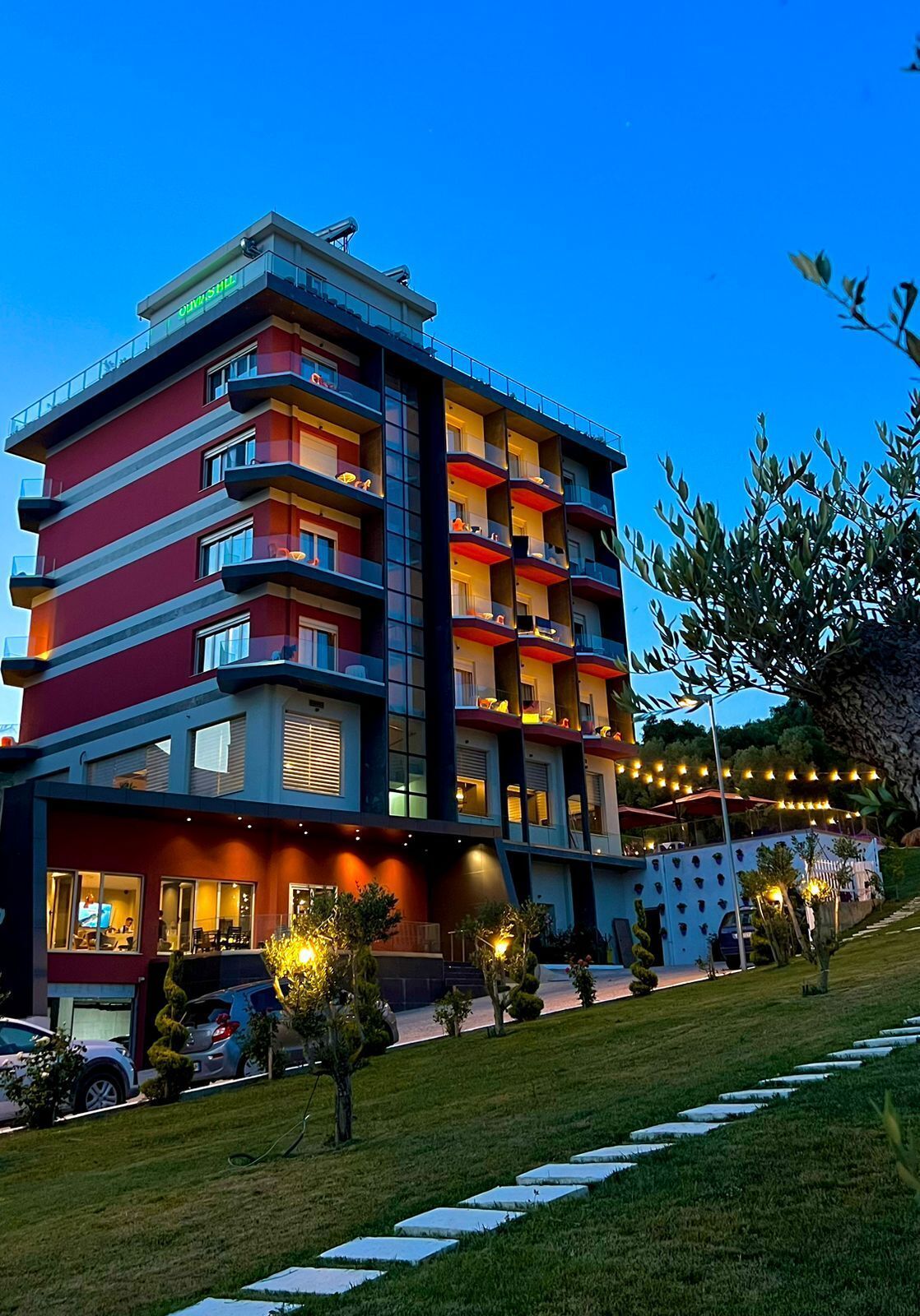 Majoituspaikan julkisivu