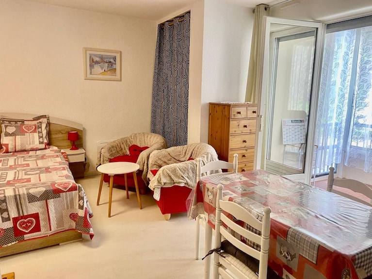 Studio Tout éQuipé Avec Loggia, Parking Et Wi-fi à 50m Des Cures - 2 Pers - Animaux Ok - Amélie-les-Bains-Palalda