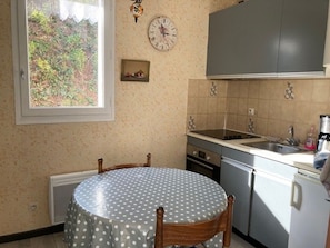 Microwave, oven, stovetop, cookware/dishes/utensils