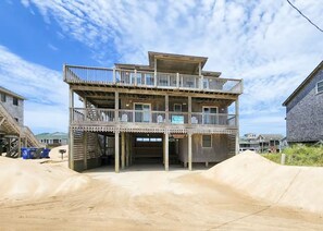 Exterior - ISLAND TIME Semi-oceanfront, 4BR 3.5BA Home with hot tub (Buxton)