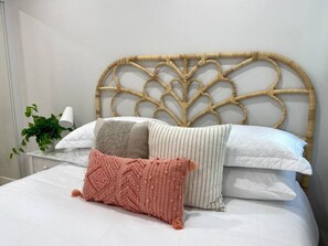 1 bedroom, desk, iron/ironing board, travel cot