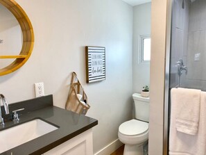 Hair dryer, towels