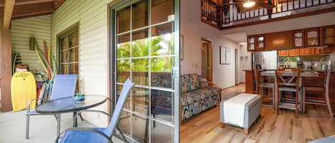 屋外ダイニングエリア