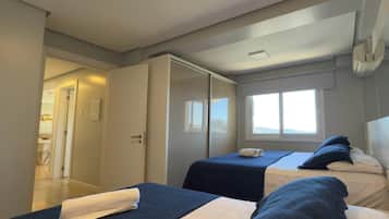 Apartamento | Roupas de cama antialérgicas, cortinas blackout, quartos à prova de som