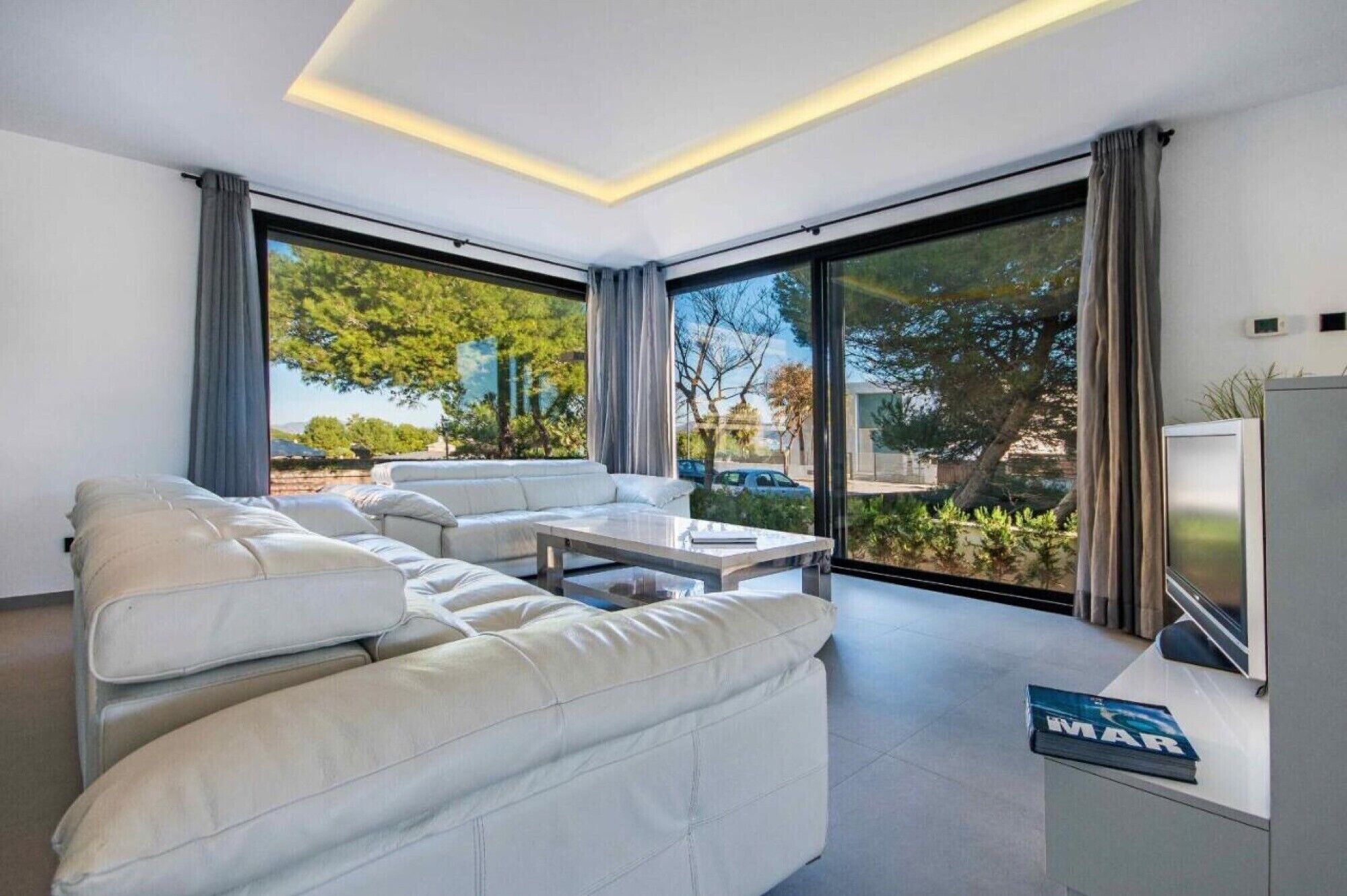 TV, DVD player, ping pong