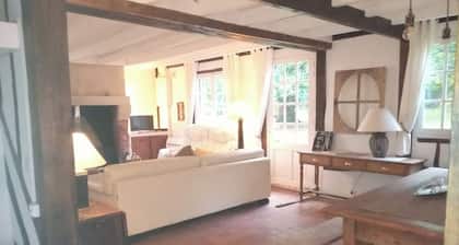 Property 20km from Deauville: 2 holiday homes, a leisure room