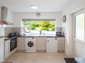 Fridge, microwave, oven, toaster