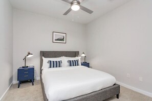 2 bedrooms, iron/ironing board, WiFi, bed sheets