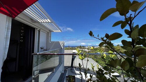 Charming accommodation with swimming pool and balcony with view