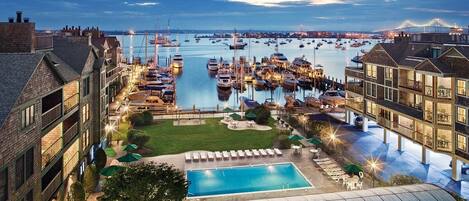 Indoor pool, outdoor pool