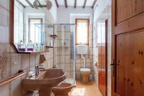 Shower, hair dryer, bidet, towels - Ancient App. Immersed in History (Colle di Val d'Elsa)