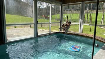 Indoor pool, a heated pool
